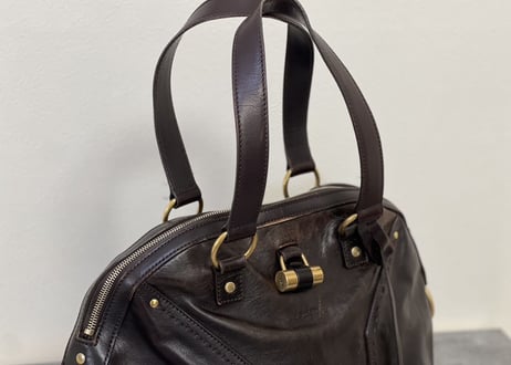 yves saint laurent rive gauche leather bag "muse"