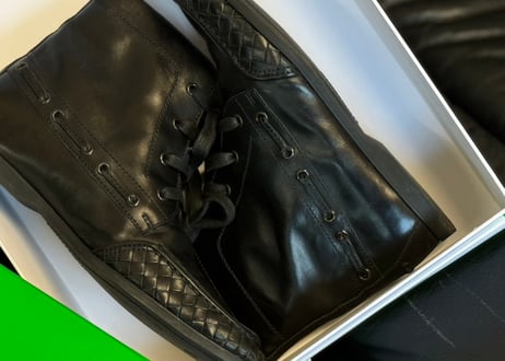 bottega veneta Intrecciato leather boots