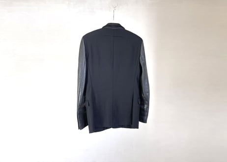 givenchy by riccardo tisci leather sleeve jacket
