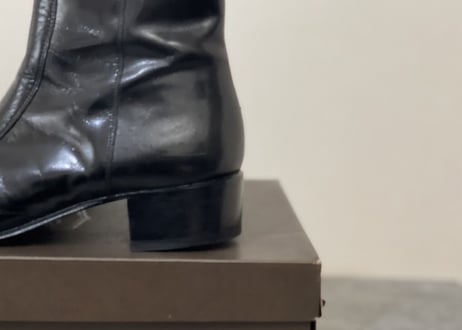 florsheim leather heel boots