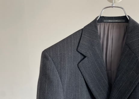 80s versace istante stripe set up suit