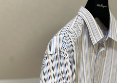 salvatore ferragamo multi stripe shirt