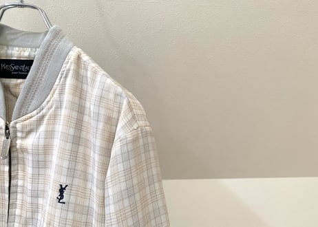 yves saint laurent check blouson