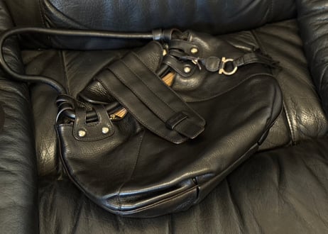salvatore ferragamo leather bag