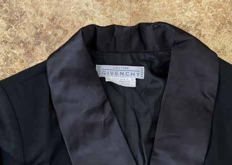 80s givenchy taxido coat