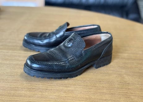 gianni versace "初期" medusa leather loafers