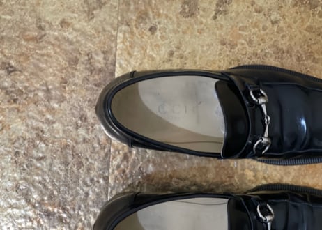 gucci bit loafer uk9