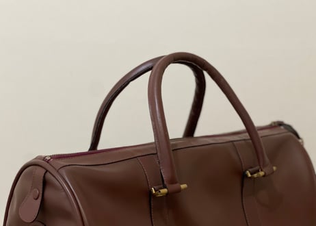 80-90s cartier leather bag
