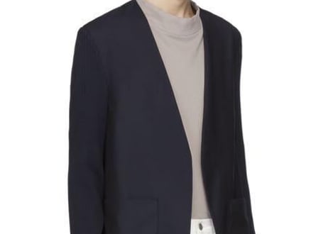 maison margiela 2020ss ”再構築” collar less jacket dead stock
