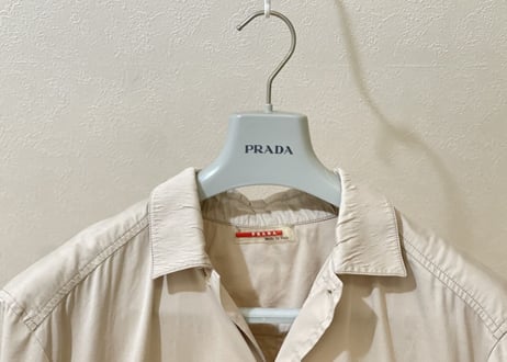 prada open collar shirt