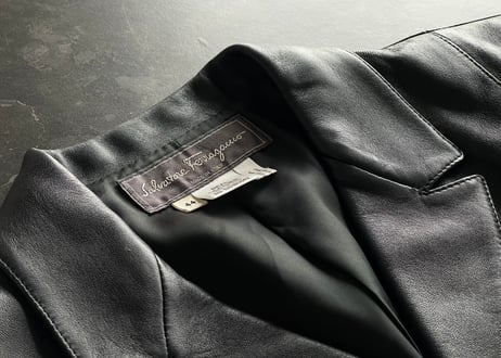 salvatore ferragamo gancini leather jacket