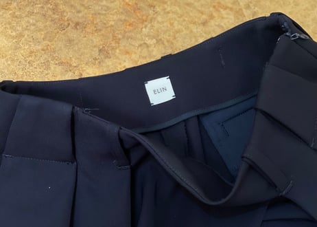 elin wide tack trousers