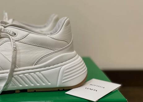 bottega veneta 2019aw leather sneakes white 42 dead stock