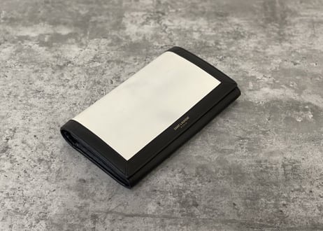 saint laurent paris leather wallet