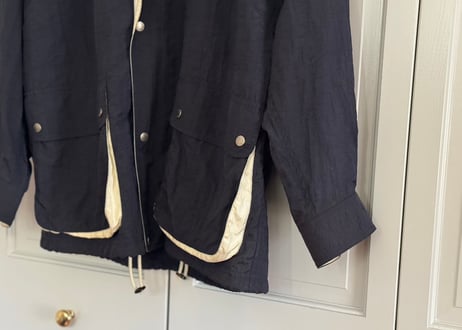 90s lanvin nylon hoodie coat