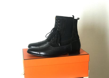 2018aw hermes lace-up boots size41