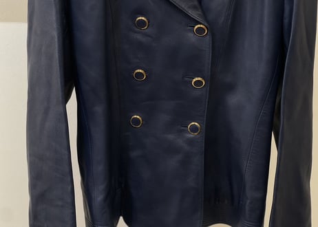 loewe leather double jacket