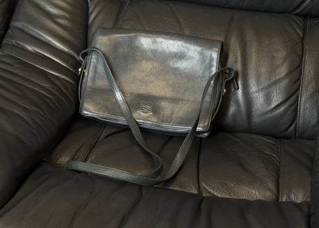 loewe anagram leather shoulder bag