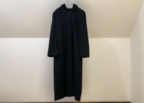 90s cashmere hoodie coat
