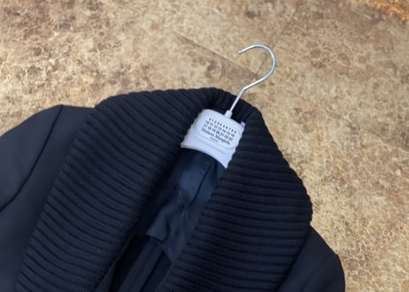maison margiela 2011aw double coat black