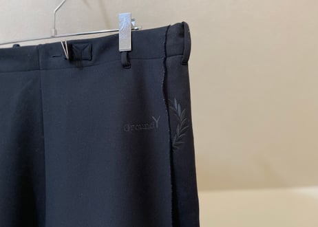 ground y yohji yamamoto × fred perry  sarrouel jersey pants