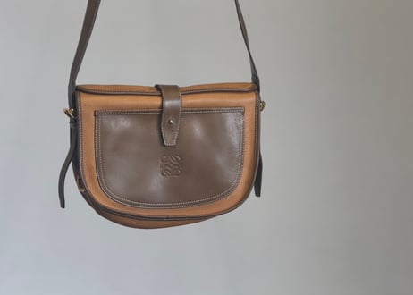 loewe anagram leather shoulder bag