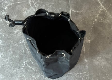 prada nylon "巾着" bag black #B