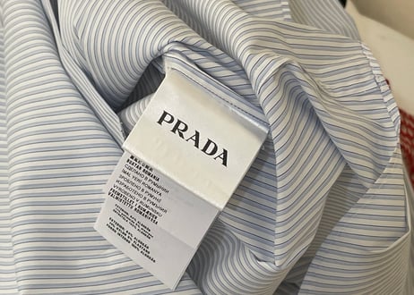 prada 2020ss stripe shirt dead stock