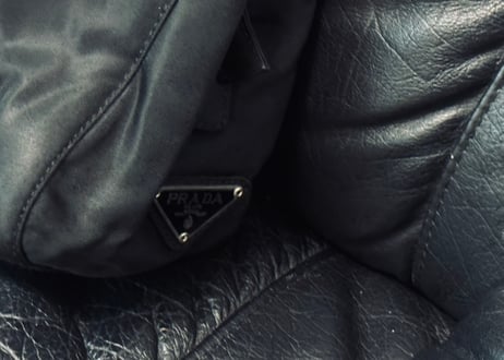 prada nylon logo bag