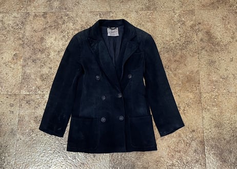 70s gucci leather double jacket