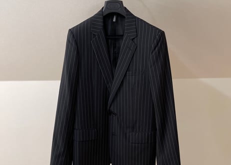 diorhomme 07 "we look good together期” stripe set up suit