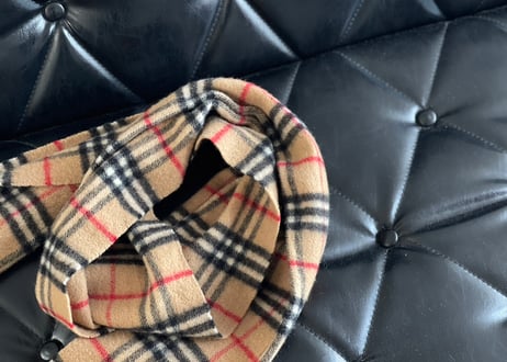 burberry check muffler
