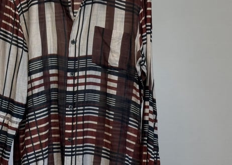 dries van noten check shirt
