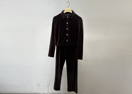 gucci velour eazy set up suit
