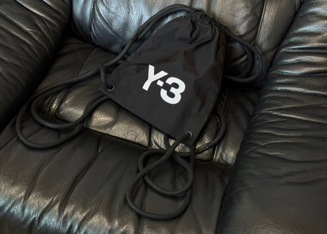 y-3 drawstring rogo back pack dead stock