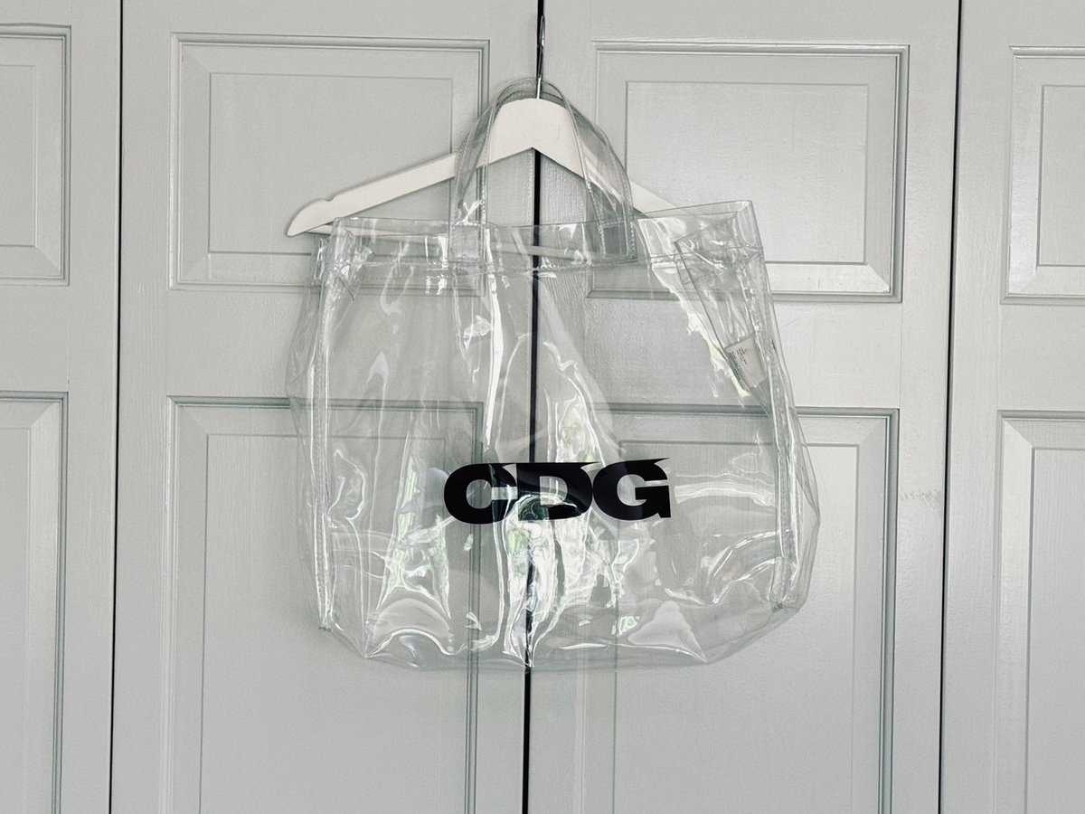comme des garçons cdg clear bag | weekend tokyo