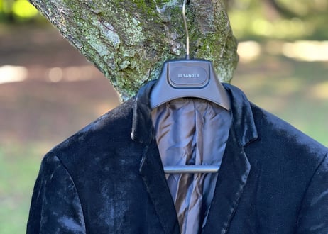 jilsander velour jacket