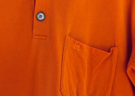 hermes H logo polo shirt