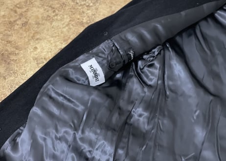 80-90s missoni chesterfield coat