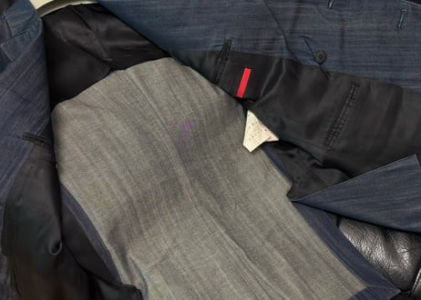 prada denim double jacket
