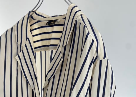 fendi silk stripe shirt