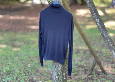 jilsander turtle neck silk knit
