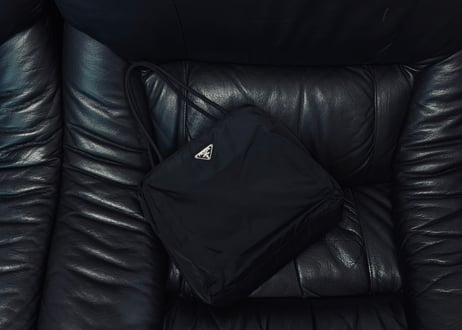 prada nylon logo bag