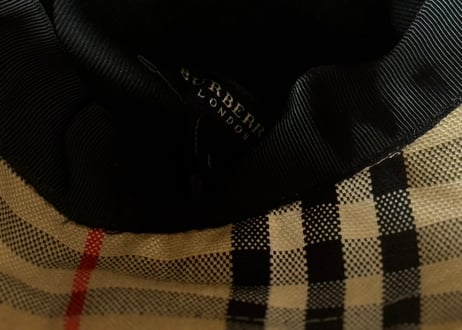 burberry check hat