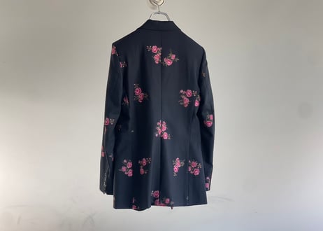 red valentino 2021aw gabardine jacquard flower jacket