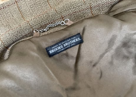 80s brooks brothers made in England coat