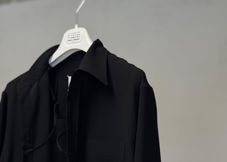 maison margiela acetate shirt jacket dead stock