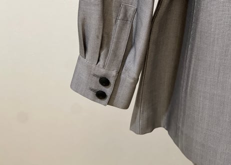 hermes silk belted jacket gray