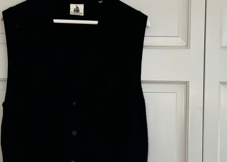 lanvin cashmere knit vest
