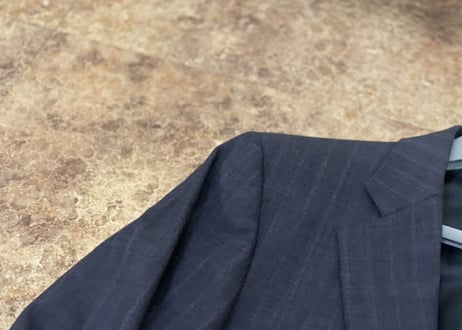 hermes stripe tailored jacket